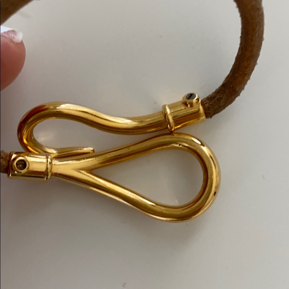 Authentic Hermes jumbo hook leather bracelet - Picture 4 of 5